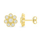0.1 CT. T.W. Composite Diamond Flower Stud Earrings in 10K Gold