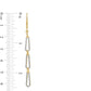 0.5 CT. T.W. Diamond Paperclip-Style Drop Earrings in 10K Gold