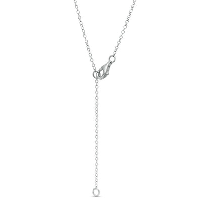0.33 CT. T.W. Natural Diamond Chevron Necklace in 10K White Gold