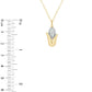 0.05 CT. T.W. Natural Diamond Corn on the Cob Pendant in Sterling Silver with 14K Gold Plate