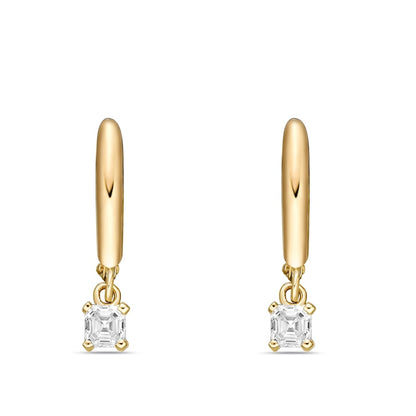 0.75 CT. T.W. Certified Asscher-Cut Diamond Solitaire Drop Earrings in 14K Gold (I/VS2)