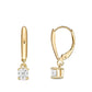 1 CT. T.W. Certified Asscher-Cut Diamond Solitaire Drop Earrings in 14K Gold (I/VS2)