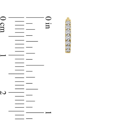 0.25 CT. T.W. Diamond Hoop Earrings in 10K gold