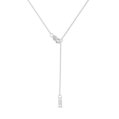 0.1 CT. T.W. Natural Diamond Star Trio with Offset Accent Celestial Necklace in Sterling Silver