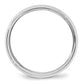 Solid 18K White Gold 6mm Bevel Edge Comfort Fit Men's/Women's Wedding Band Ring Size 14