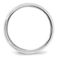 Solid 18K White Gold 7mm Bevel Edge Comfort Fit Men's/Women's Wedding Band Ring Size 13