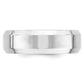 Solid 18K White Gold 7mm Bevel Edge Comfort Fit Men's/Women's Wedding Band Ring Size 12
