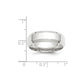 Solid 18K White Gold 7mm Bevel Edge Comfort Fit Men's/Women's Wedding Band Ring Size 5.5