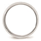 Solid 18K White Gold 8mm Bevel Edge Comfort Fit Men's/Women's Wedding Band Ring Size 11