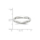 Solid 18K White Gold 3mm Standard Comfort Fit Men's/Women's Wedding Band Ring Size 13