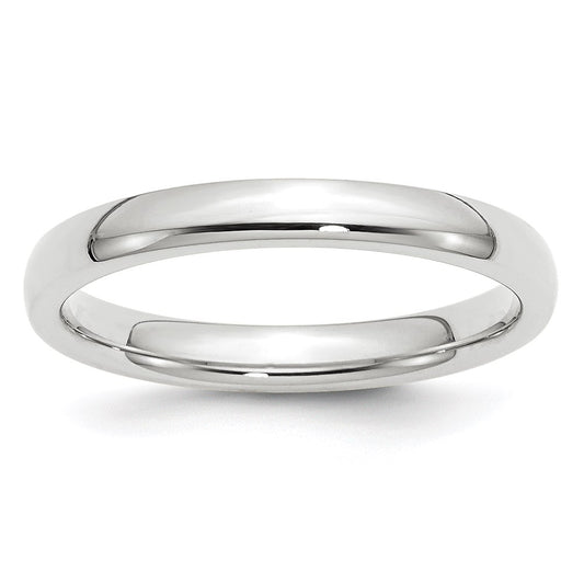 Solid 10K White Gold 3mm Standard Comfort Fit Men's/Women's Wedding Band Ring Size 12.5
