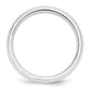 Solid 18K White Gold 5mm Standard Comfort Fit Men's/Women's Wedding Band Ring Size 14