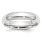 Solid 18K White Gold 5mm Standard Comfort Fit Men's/Women's Wedding Band Ring Size 12.5