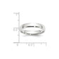 Solid 18K White Gold 4mm Light Weight Comfort Fit Men's/Women's Wedding Band Ring Size 12
