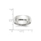 Solid 18K White Gold 7mm Light Weight Comfort Fit Men's/Women's Wedding Band Ring Size 6.5