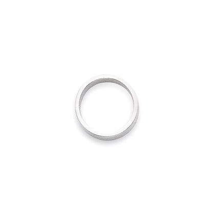 Solid 10K White Gold 2mm Light Weight Flat Men's/Women's Wedding Band Ring Size 8