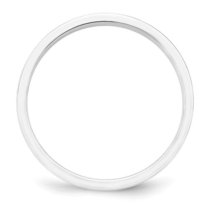 Solid 18K Yellow Gold White Gold 5mm Flat Men's/Women's Wedding Band Ring Size 6