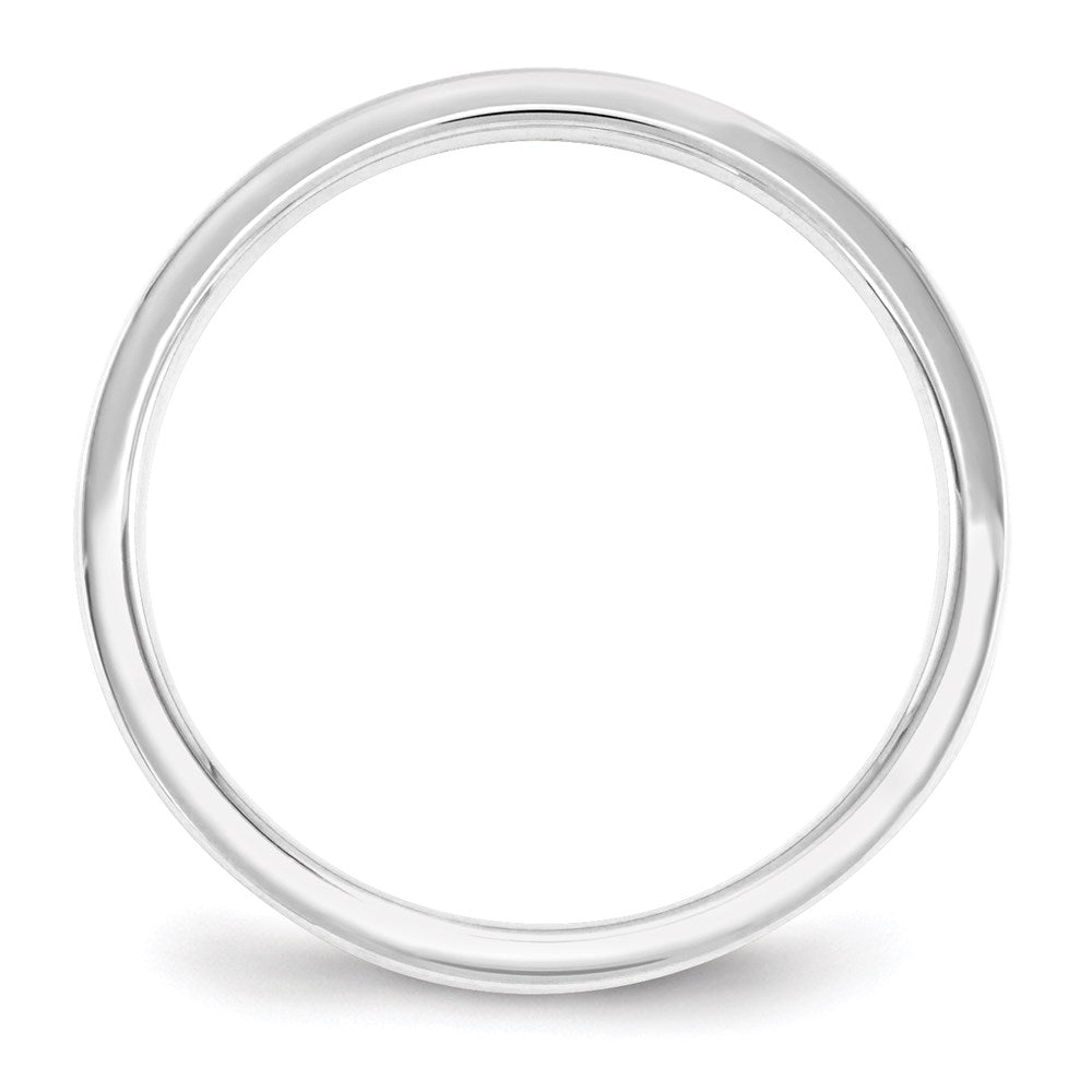 Solid 18K White Gold 2.5mm Standard Flat Comfort Fit Men's/Women's Wedding Band Ring Size 9