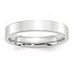 Solid 18K White Gold 4mm Standard Flat Comfort Fit Men's/Women's Wedding Band Ring Size 14