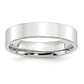 Solid 18K White Gold 5mm Standard Flat Comfort Fit Men's/Women's Wedding Band Ring Size 5.5
