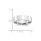 Solid 18K White Gold 6mm Standard Flat Comfort Fit Men's/Women's Wedding Band Ring Size 5.5