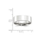 Solid 10K White Gold 7mm Standard Flat Comfort Fit Men's/Women's Wedding Band Ring Size 6.5