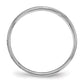Solid 18K White Gold 4mm Flat with Step Edge Men's/Women's Wedding Band Ring Size 14