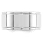 Solid 18K White Gold 10mm Flat with Step Edge Men's/Women's Wedding Band Ring Size 14