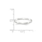 Solid 18K White Gold 2mm Light Weight Flat Men's/Women's Wedding Band Ring Size 8.5