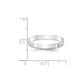 Solid 18K White Gold 3mm Light Weight Flat Men's/Women's Wedding Band Ring Size 7.5