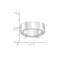 Solid 18K White Gold 7mm Light Weight Flat Men's/Women's Wedding Band Ring Size 9