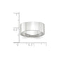 Solid 18K White Gold 8mm Light Weight Flat Men's/Women's Wedding Band Ring Size 10.5