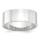 Solid 18K White Gold 8mm Light Weight Flat Men's/Women's Wedding Band Ring Size 14
