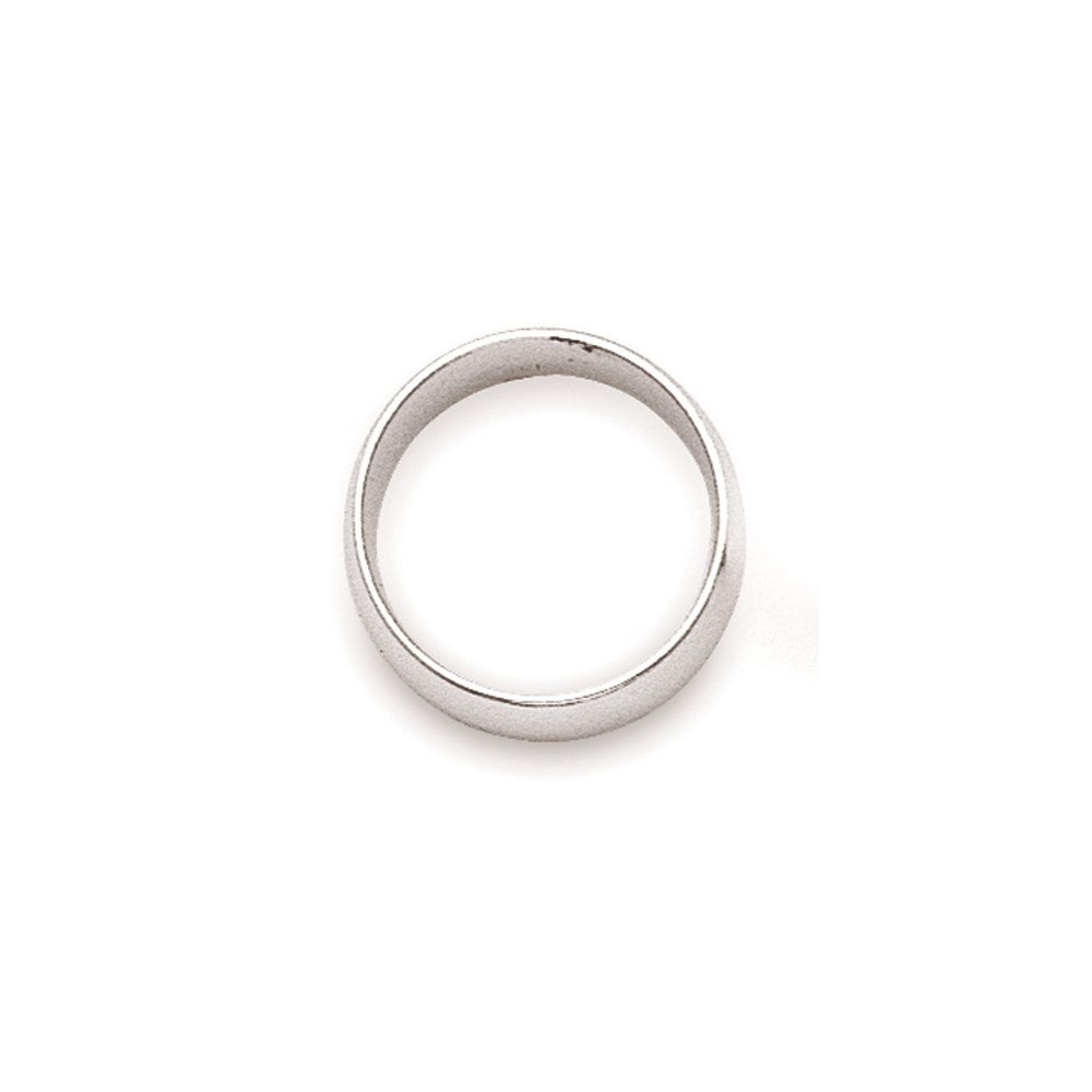 Solid 18K Yellow Gold White Gold 2mm Half-Round Men's/Women's Wedding Band Ring Size 6