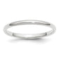 Solid 10K Yellow Gold White Gold 2mm Half-Round Men's/Women's Wedding Band Ring Size 6