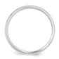 Solid 18K White Gold 3mm Half Round Men's/Women's Wedding Band Ring Size 12.5