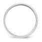 Solid 18K White Gold 5mm Half Round Men's/Women's Wedding Band Ring Size 14