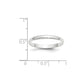 Solid 10K White Gold 2.5mm Light Weight Half Round Men's/Women's Wedding Band Ring Size 10