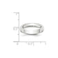 Solid 18K White Gold 4mm Light Weight Half Round Men's/Women's Wedding Band Ring Size 10