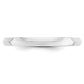 Solid 18K White Gold 2.5mm Knife Edge Comfort Fit Men's/Women's Wedding Band Ring Size 10