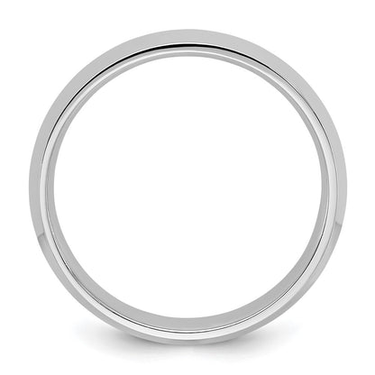Solid 10K White Gold 4mm Knife Edge Comfort Fit Men's/Women's Wedding Band Ring Size 7