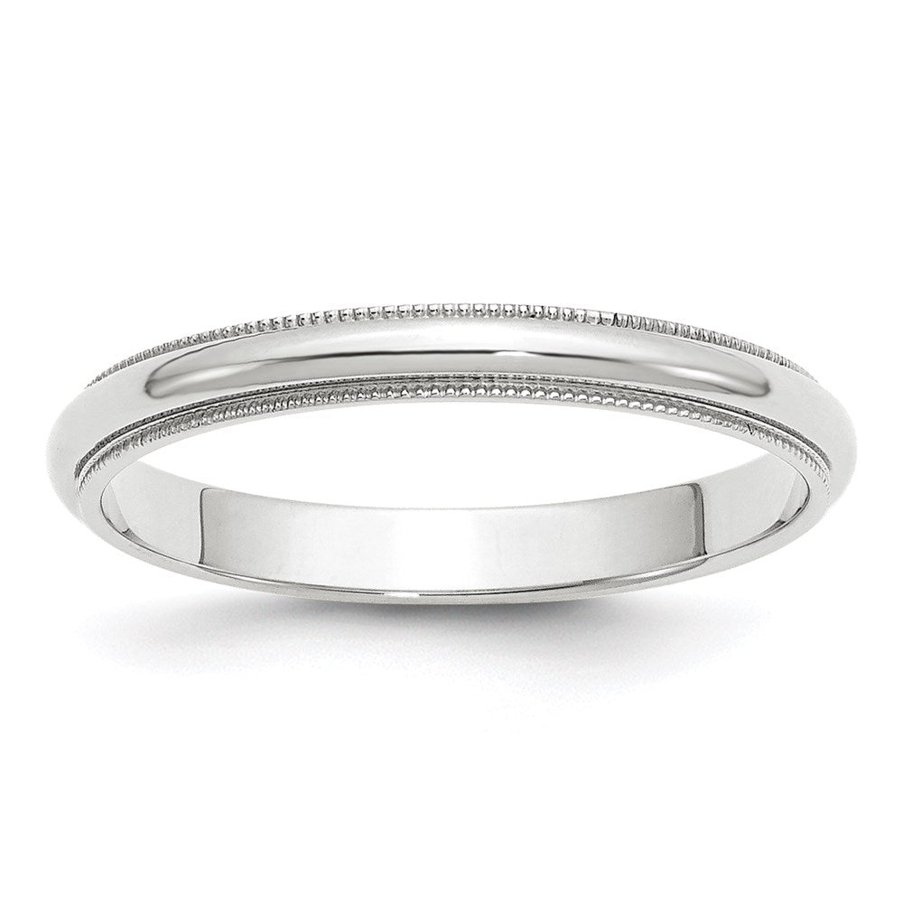 Solid 10K Yellow Gold White Gold 3mm Milgrain Men's/Women's Wedding Band Ring Size 6