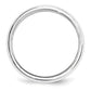 Solid 18K White Gold 5mm Milgrain Half Round Men's/Women's Wedding Band Ring Size 14