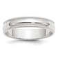 Solid 18K White Gold 5mm Milgrain Half Round Men's/Women's Wedding Band Ring Size 12.5
