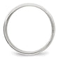 Solid 18K White Gold 8mm Milgrain Half Round Men's/Women's Wedding Band Ring Size 4.5
