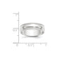 Solid 18K White Gold 6mm Light Weight Milgrain Half Round Men's/Women's Wedding Band Ring Size 11