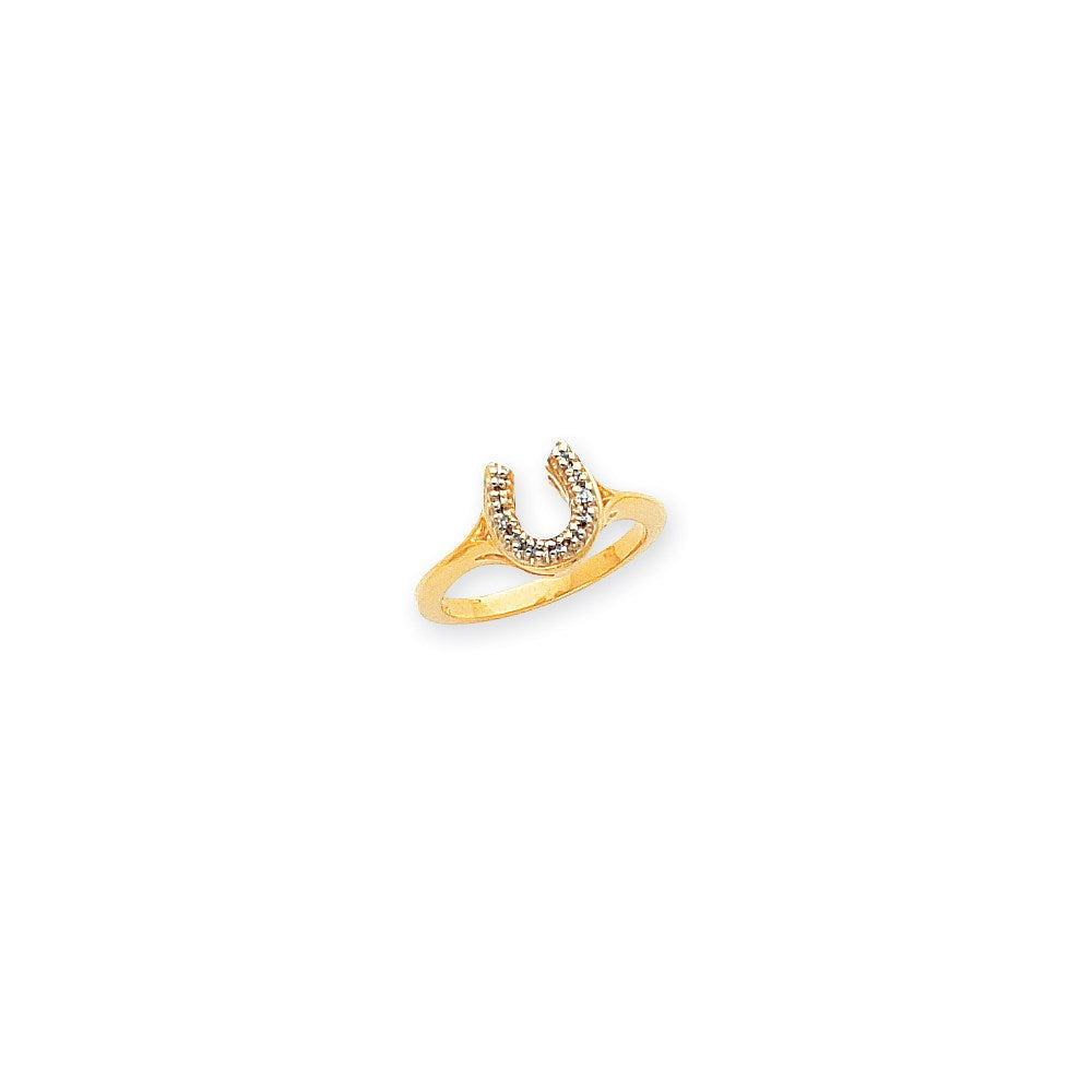 14K Yellow Gold A Real Diamond Ring