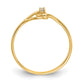 14K Yellow Gold A Real Diamond ring