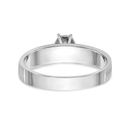 14k White Gold AA Quality Trio Engagement Ring