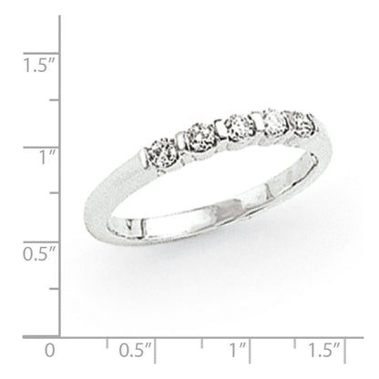 14k White Gold A Real Diamond Anniversary Band